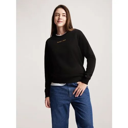 Свитшот Tommy Jeans, размер S, черный