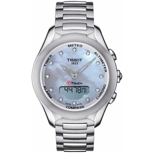 Наручные часы TISSOT Tissot T075.220.11.106.00, белый, серебряный