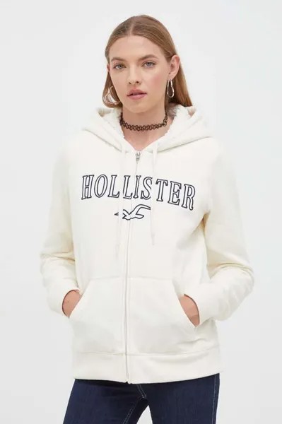 Компания Холлистер толстовка с капюшоном Hollister Co., бежевый