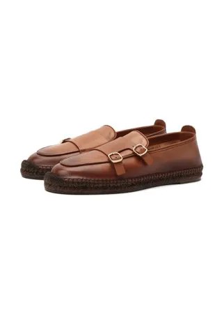 Кожаные эспадрильи Santoni