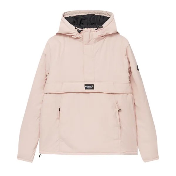 Куртка-анорак Pull&Bear Pouch Pocket, розовый