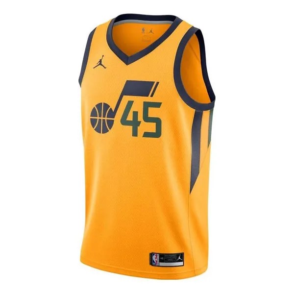 Майка Nike x NBA Utah Jazz 20-21 Jerseys 'Donovan Mitchell 45', желтый