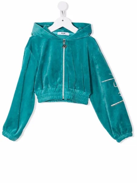 MSGM Kids худи с вышивкой