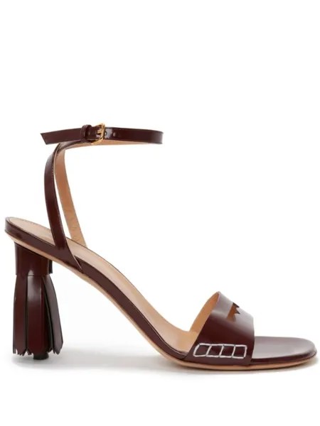 JW Anderson босоножки с кисточками, красный