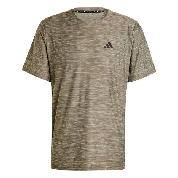 Футболка train essentials stretch training t shirt asia sizing Adidas, зеленый