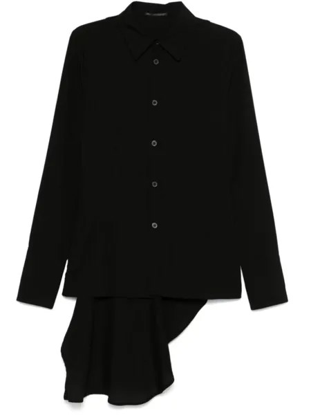 Yohji Yamamoto драпированная рубашка, черный