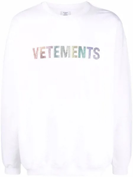 VETEMENTS толстовка с логотипом из страз