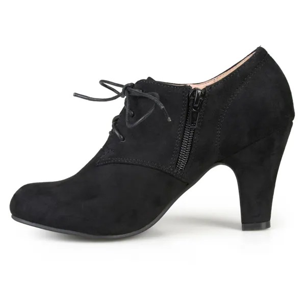 Женские оксфорды Journee Collection Leona на высоком каблуке Journee Collection, серо-коричневый