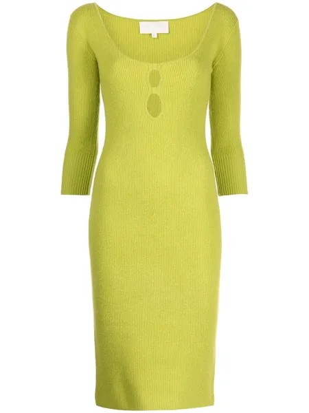 Michelle Mason трикотажное платье с U-образным вырезом
