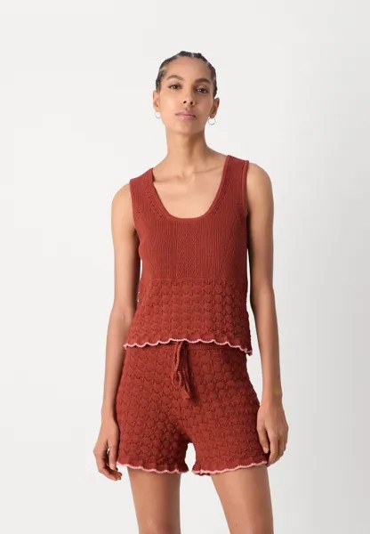 Топ Pointelle Tank Scotch & Soda, темно-красный