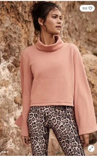 Водолазка Free People FP Movement Salvation с расклешенными рукавами и разрезами XS