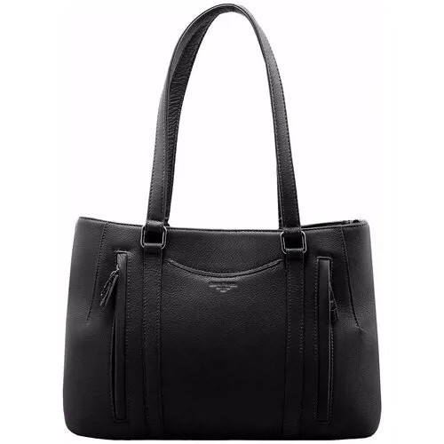Сумка  шоппер GIORGIO FERRETTI повседневная, натуральная кожа, внутренний карман, экрю
