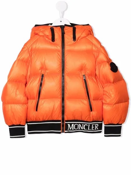 Moncler Enfant пуховик с логотипом