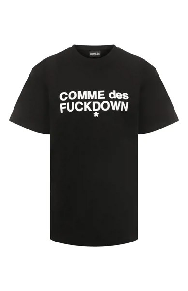 Хлопковая футболка Comme des Fuckdown