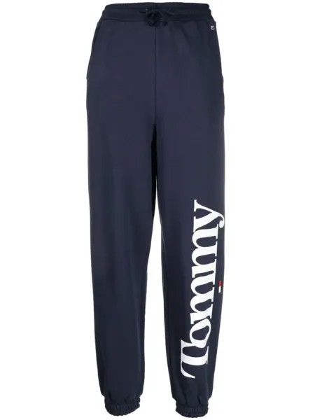 Tommy Hilfiger спортивные брюки с кулиской и логотипом, синий