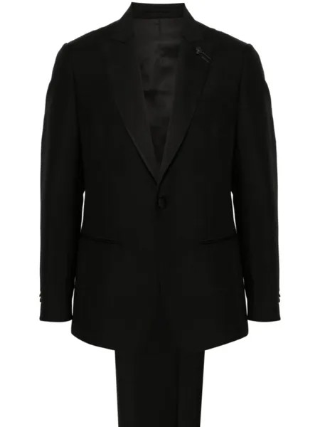 Lardini костюм с заостренными лацканами, черный