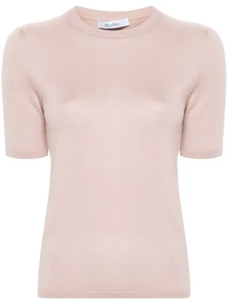 Max Mara футболка тонкой вязки, розовый