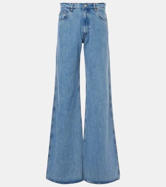 Джинсы средней посадки, широкие Coperni, цвет blue washed