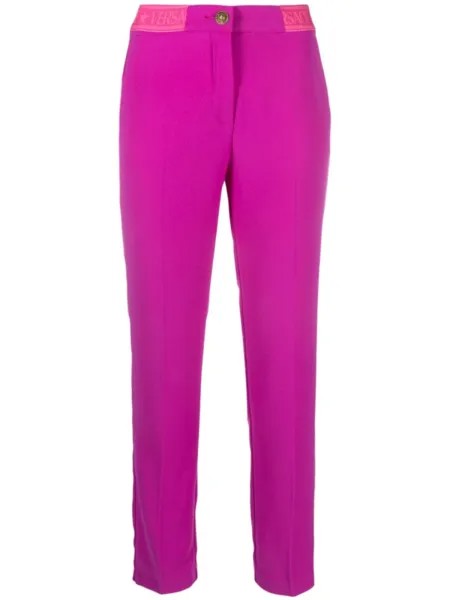 Versace Jeans Couture брюки с логотипом, розовый
