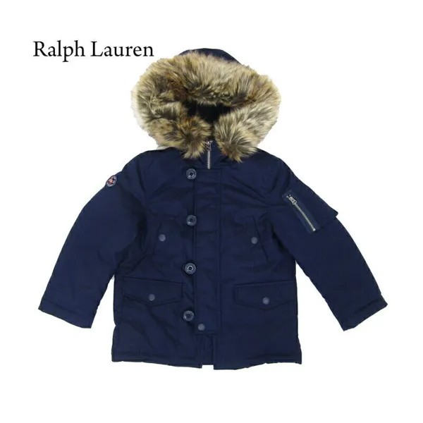 Детская куртка Polo Ralph Lauren для маленьких мальчиков (размер 2–7) N-3B с мехом