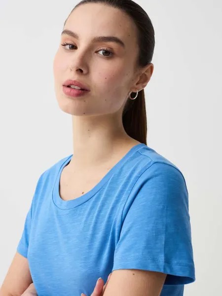 Футболка с круглым вырезом из джерси Ovs, цвет soft blue