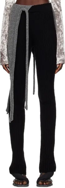 Черно-серые двухцветные брюки для отдыха Ottolinger