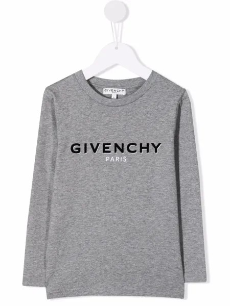 Givenchy Kids футболка с длинными рукавами и логотипом
