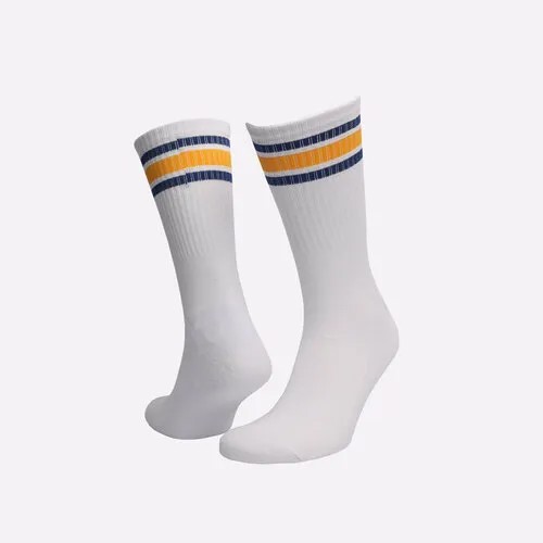 Носки Sneakerhead Striped Sox, размер 42/45, белый/желтый