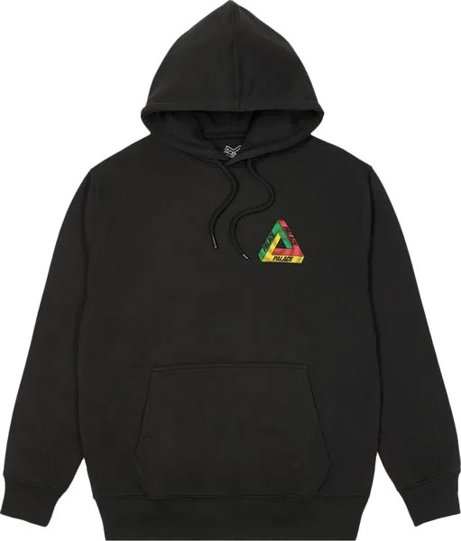 Толстовка Palace Swirl Tri-Ferg Hood 'Black', черный