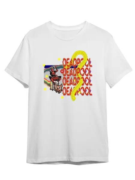 Футболка унисекс СувенирShop Deadpool/Дэдпул/Marvel 10 белая XL (50-52)