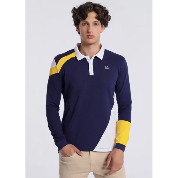 Поло с длинным рукавом Lois Jeans 131975, синий