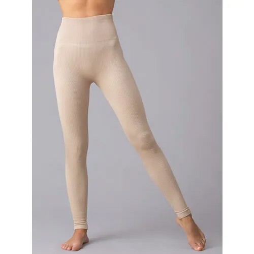 Легинсы Giulia Leggings Rib, размер L-XL, бежевый