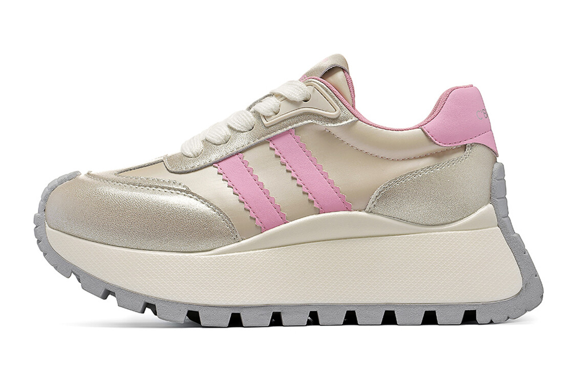 Кроссовки C°BANNER Lifestyle Shoes Women's Low-top Pink Gold, золотой