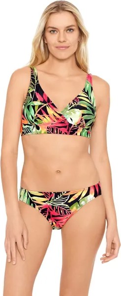 Купальный топ LAUREN Ralph Lauren Midnight Tropical Surplice Underwire Top, цвет Multicolored