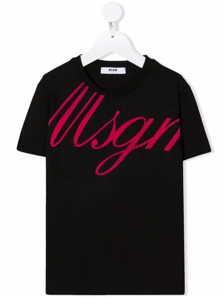 MSGM Kids футболка с логотипом