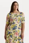 Платье из джерси MUNZIE ELBOW SLEEVE DAY DRESS Ralph Lauren, белый
