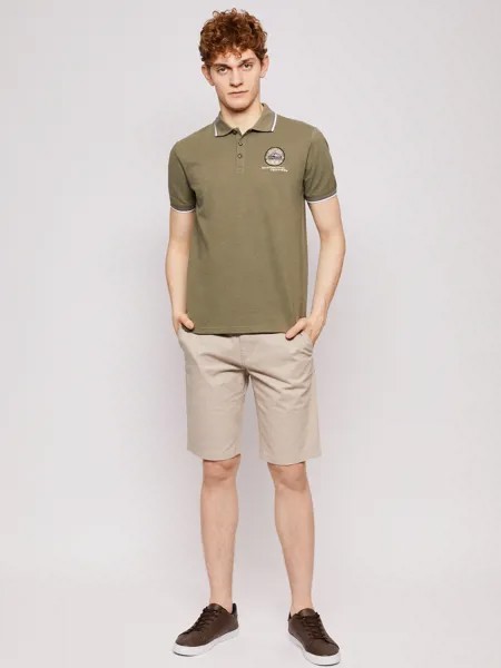 Футболка-поло мужская Zolla z01123366Z02375M0 хаки XXXL