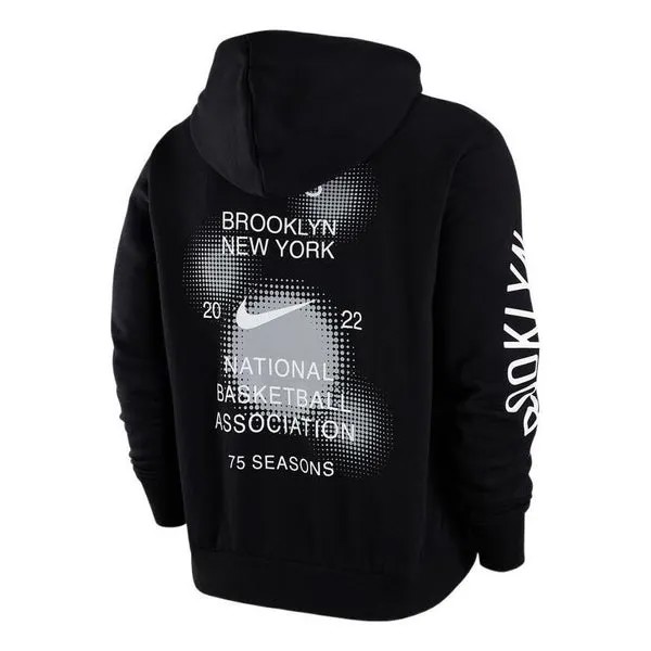 Толстовка Men's Nike Brooklyn Nets Casual Sports Fleece Pullover Black, черный