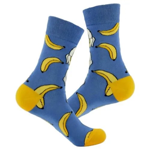 Носки SOVA, размер 36-42, желтый, голубой