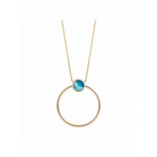 Колье Fiore Luna, кристаллы Swarovski, голубой, желтый