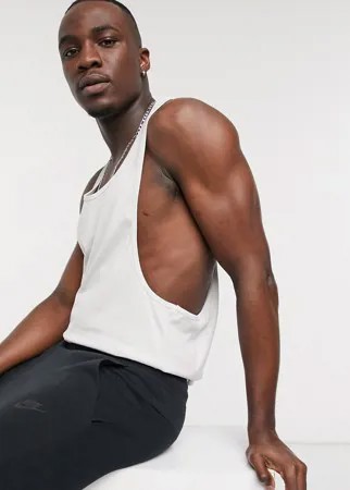 Кремовая майка-борцовка из органического хлопка ASOS DESIGN-Белый