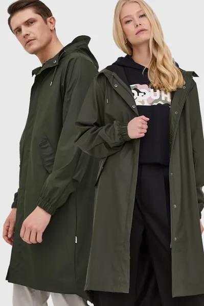 Куртка-дождевик Fishtail Parka 18140 Rains, зеленый