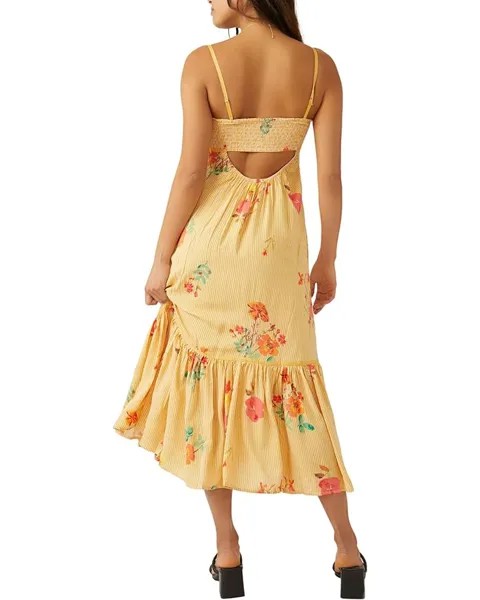 Платье Free People Rosie Posie Midi, цвет Sunshine Combo