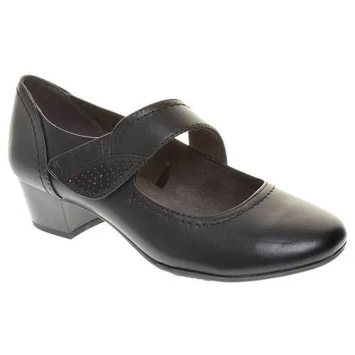 Туфли Jana женские демисезонные, размер 39, цвет черный, артикул 24303-25-022