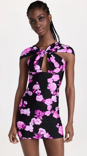 Платье Coperni Cut Out Jersey, розовый