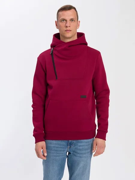 Толстовка Cross Jeans Hoodie, бордо