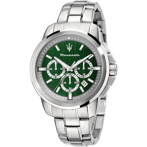 Наручные часы Maserati, зеленый, серебряный