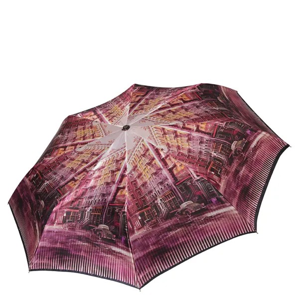 Зонт складной женский автоматический FABRETTI S-18101 малиновый