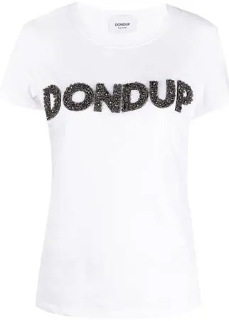 DONDUP футболка с логотипом и вышивкой бисером