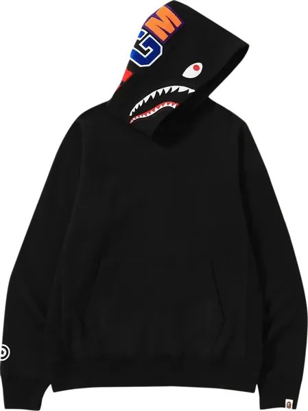 Худи BAPE Shark Pullover Hoodie 'Black', черный